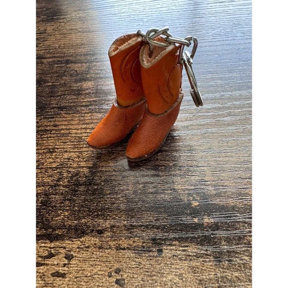 Cowboy Leather Boots Western Keychain Llavero Vaquero De NEW - Picture 7 of 12